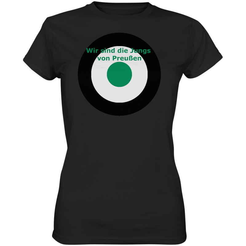 Münster Fan T-Shirt Kokarde "Wir sind die Jungs von ..."  - Ladies Premium Shirt