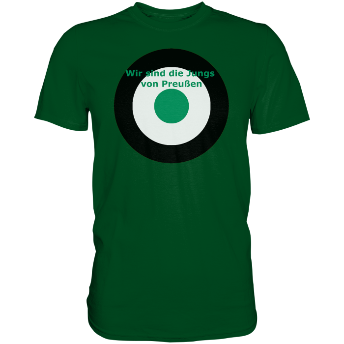 Münster Fan T-Shirt Kokarde "Wir sind die Jungs von ..."  - Premium Shirt