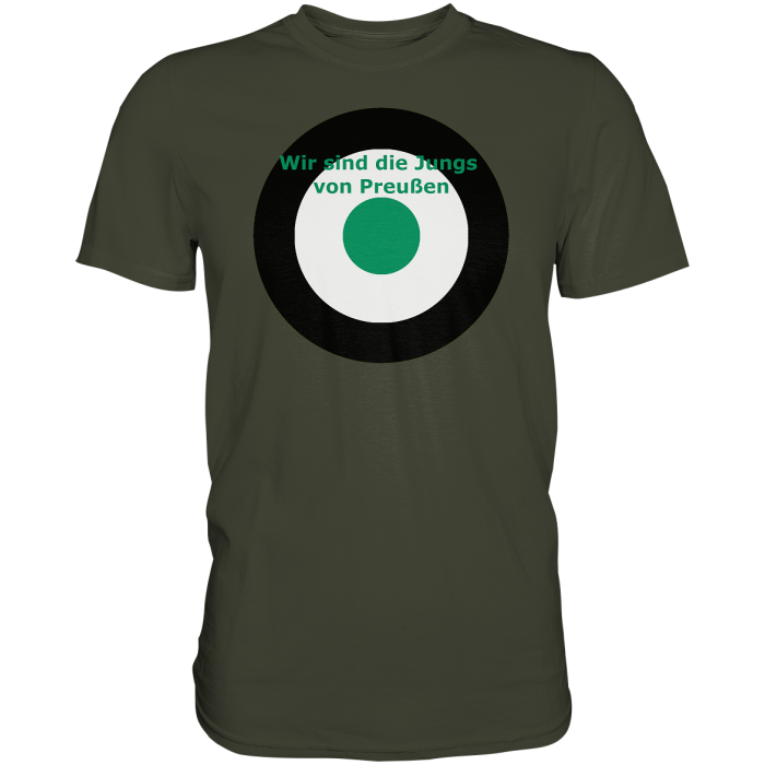 Münster Fan T-Shirt Kokarde "Wir sind die Jungs von ..."  - Premium Shirt