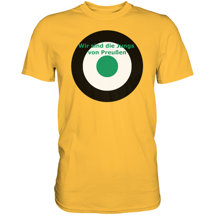 Münster Fan T-Shirt Kokarde "Wir sind die Jungs von ..."  - Premium Shirt