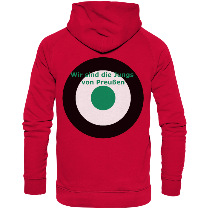 Münster Fan-Hoodie Kokarde beidseitig "Wir sind die Jungs..." - Basic Unisex Hoodie