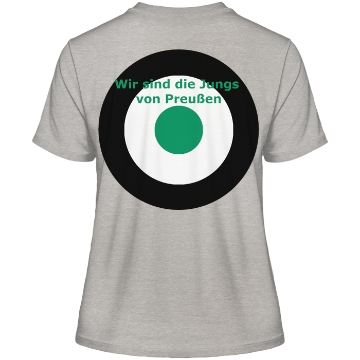 Münster Fan-T-Shirt Kokarde beidseitig - Fitted Ladies Organic Shirt
