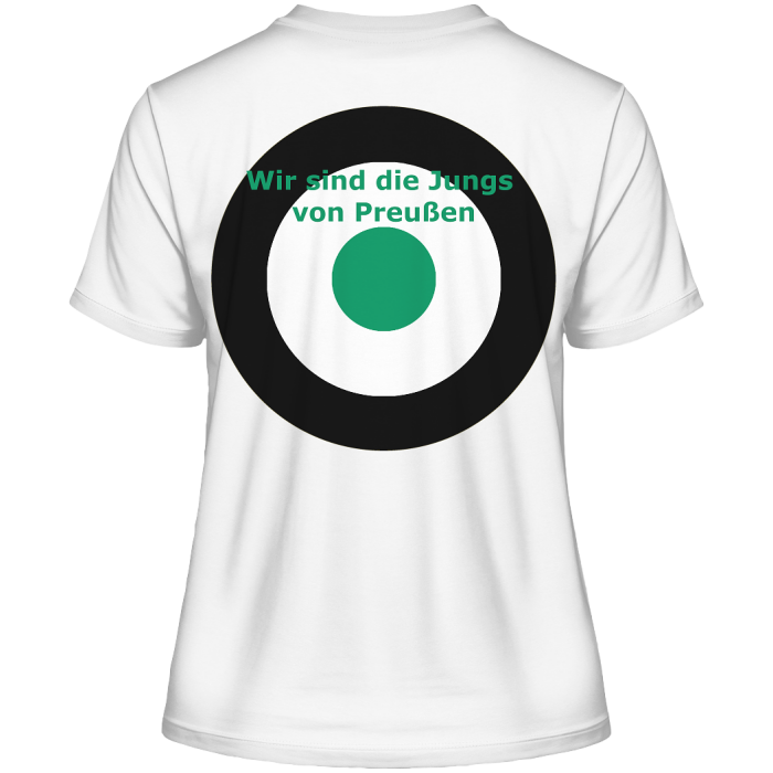 Münster Fan-T-Shirt Kokarde beidseitig - Fitted Ladies Organic Shirt