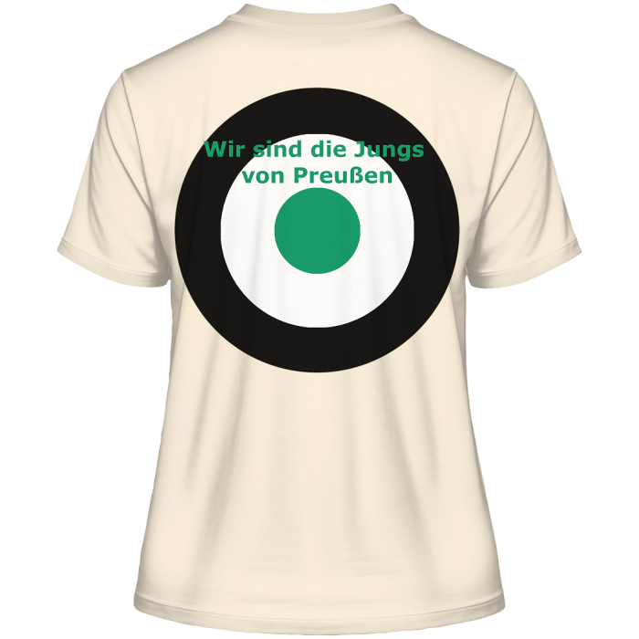 Münster Fan-T-Shirt Kokarde beidseitig - Fitted Ladies Organic Shirt