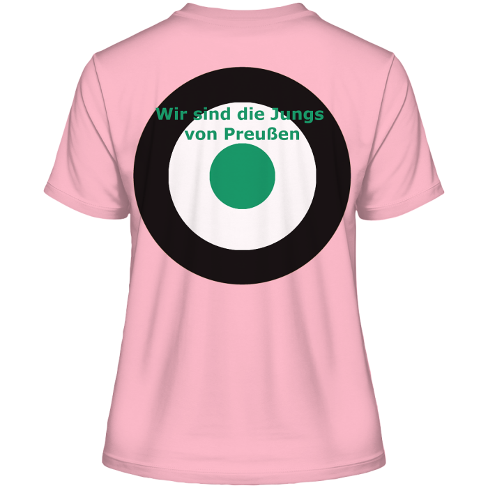 Münster Fan-T-Shirt Kokarde beidseitig - Fitted Ladies Organic Shirt