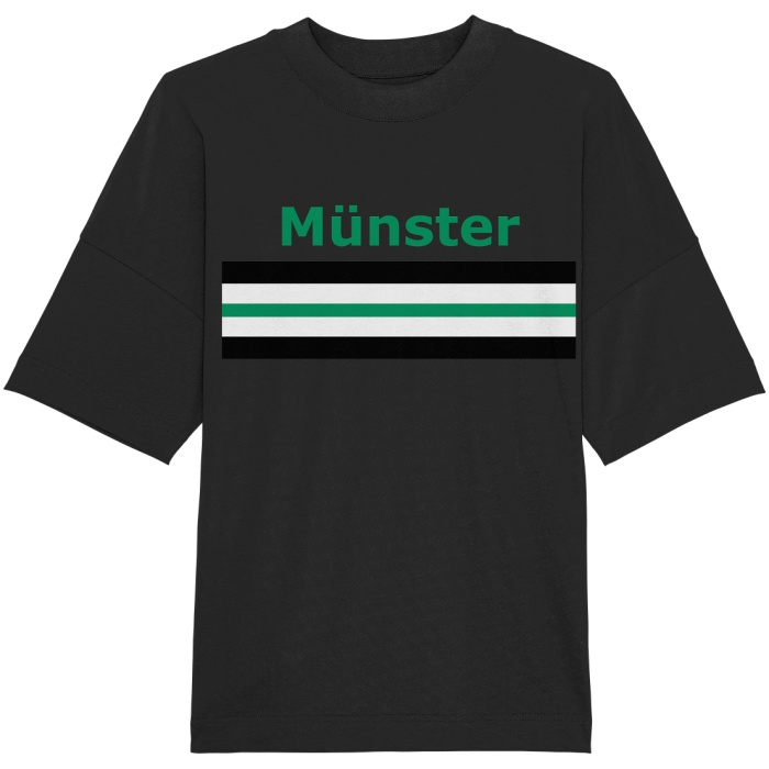 Münster Fan T-Shirt Brustring "Münster" - Organic Oversize Shirt