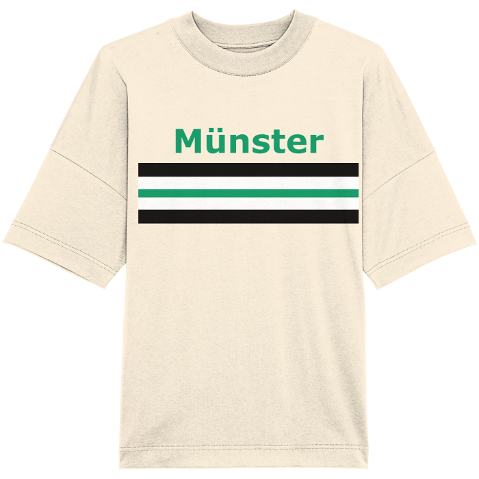 Münster Fan T-Shirt Brustring "Münster" - Organic Oversize Shirt