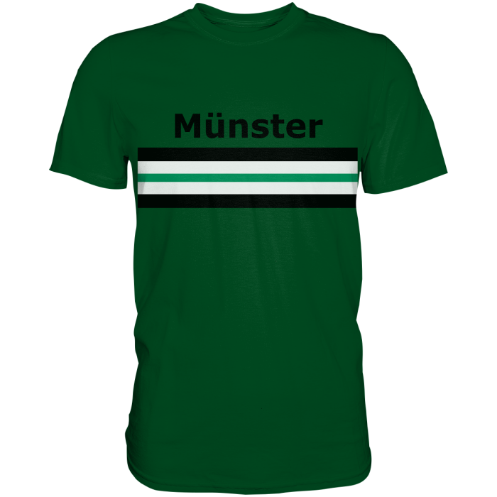 Münster Fan T-Shirt Brustring "Münster" - Premium Shirt