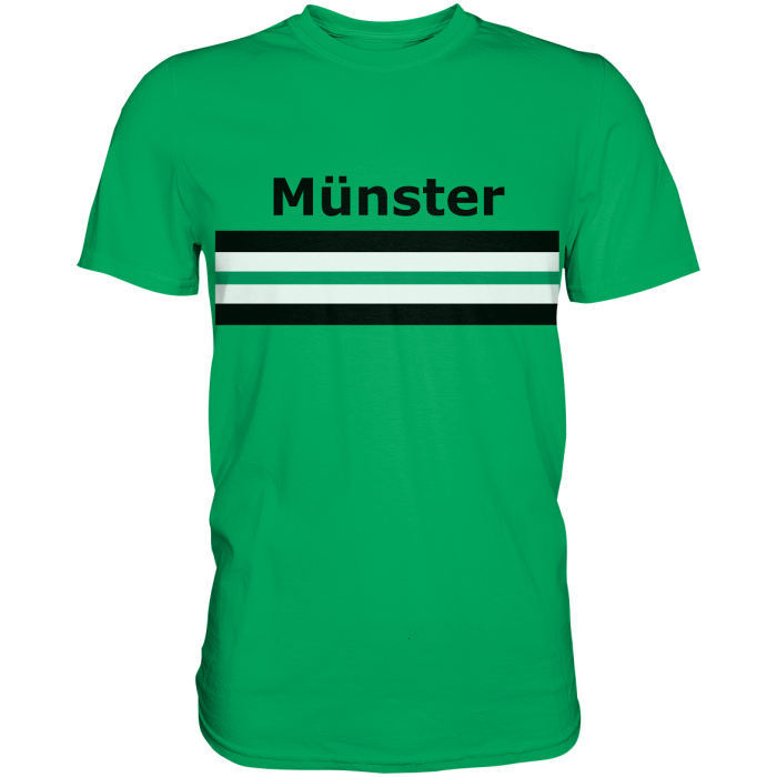Münster Fan T-Shirt Brustring "Münster" - Premium Shirt