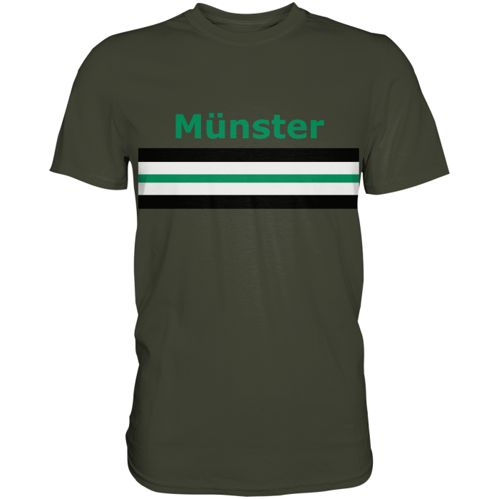 Münster Fan T-Shirt Brustring "Münster" - Premium Shirt