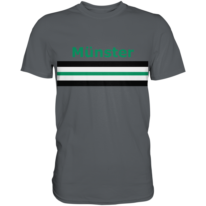 Münster Fan T-Shirt Brustring "Münster" - Premium Shirt