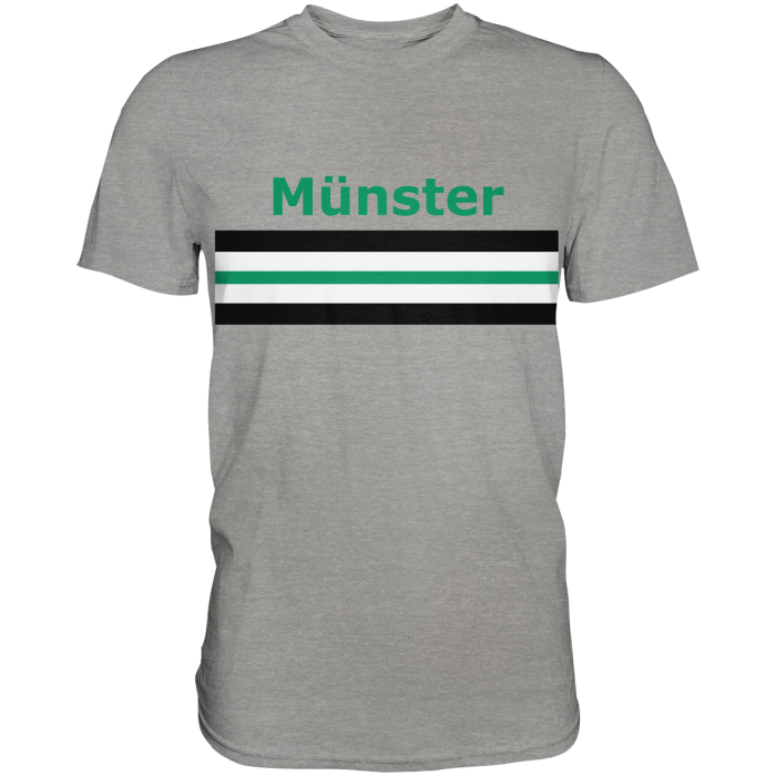 Münster Fan T-Shirt Brustring "Münster" - Premium Shirt