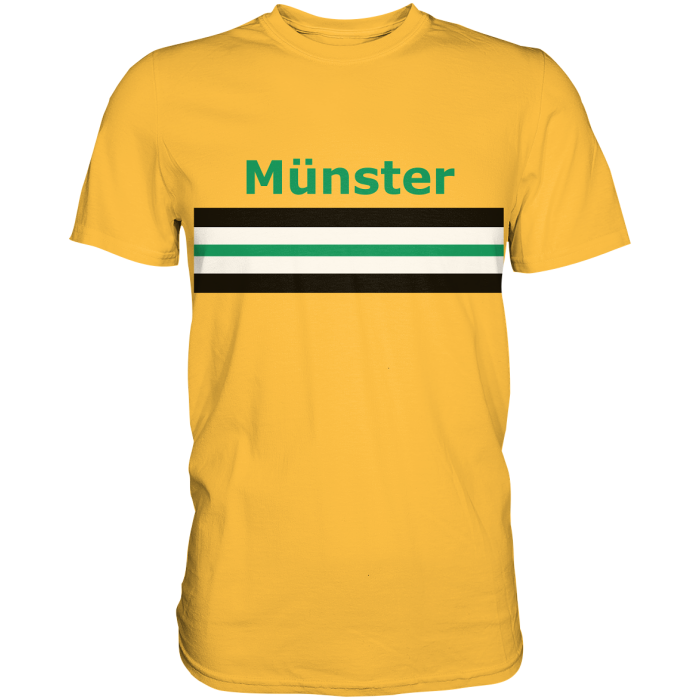 Münster Fan T-Shirt Brustring "Münster" - Premium Shirt