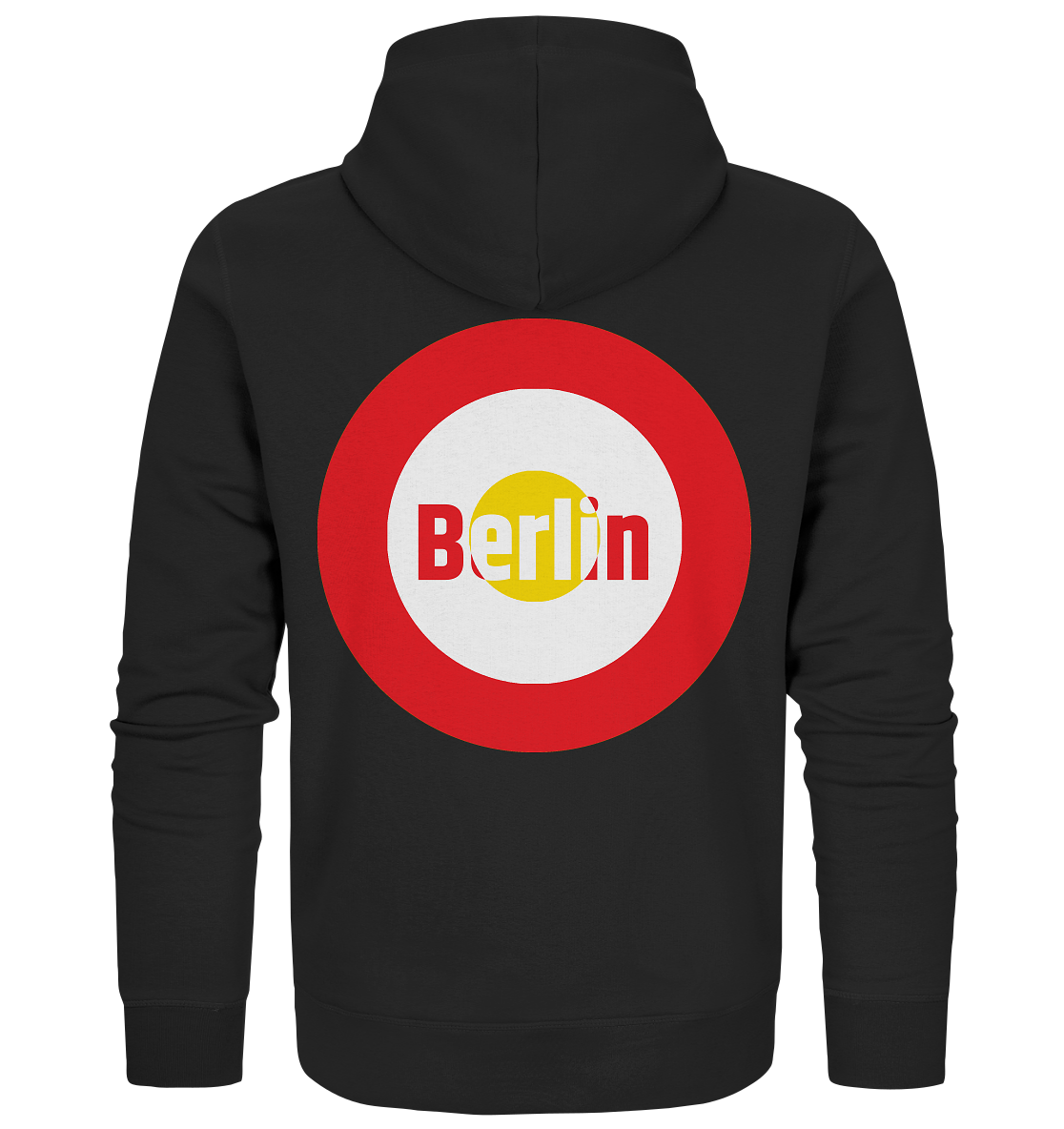 Union Fan-Zipper zweiseitiger Druck "Berlin" - Organic Zipper Union Fan-Zipper zweiseitiger Druck "Berlin" - Organic Zipper