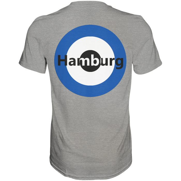 Hamburg Fan-T-Shirt zweiseitiger Druck "Hamburg" - Premium Shirt