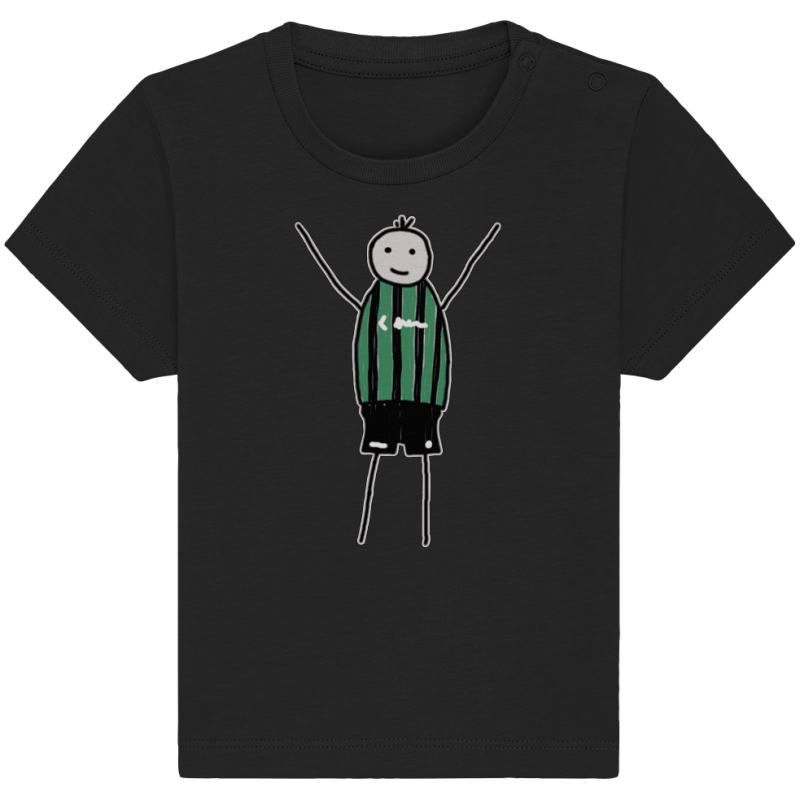 Münster Fan T-Shirt Strichmännchen - Baby Organic Shirt