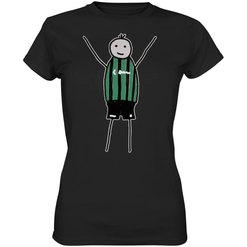 Münster Fan T-Shirt Strichmännchen - Ladies Premium Shirt