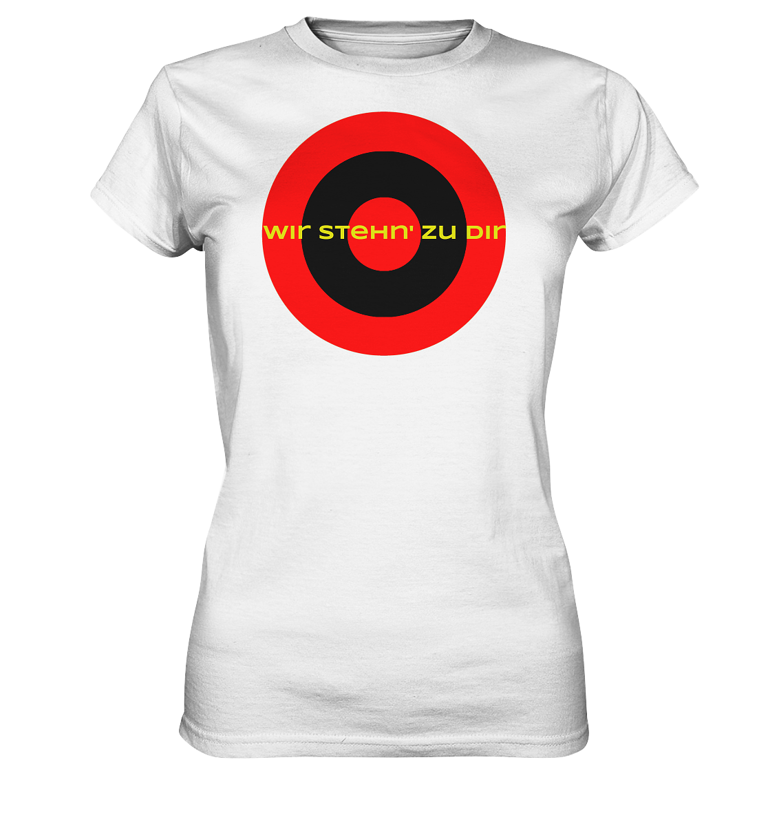Leverkusen Fan-T-Shirt Kokarde groß "Wir stehn ...." - Ladies Premium Shirt Leverkusen Fan-T-Shirt Kokarde groß "Wir stehn ...." - Ladies Premium Shirt