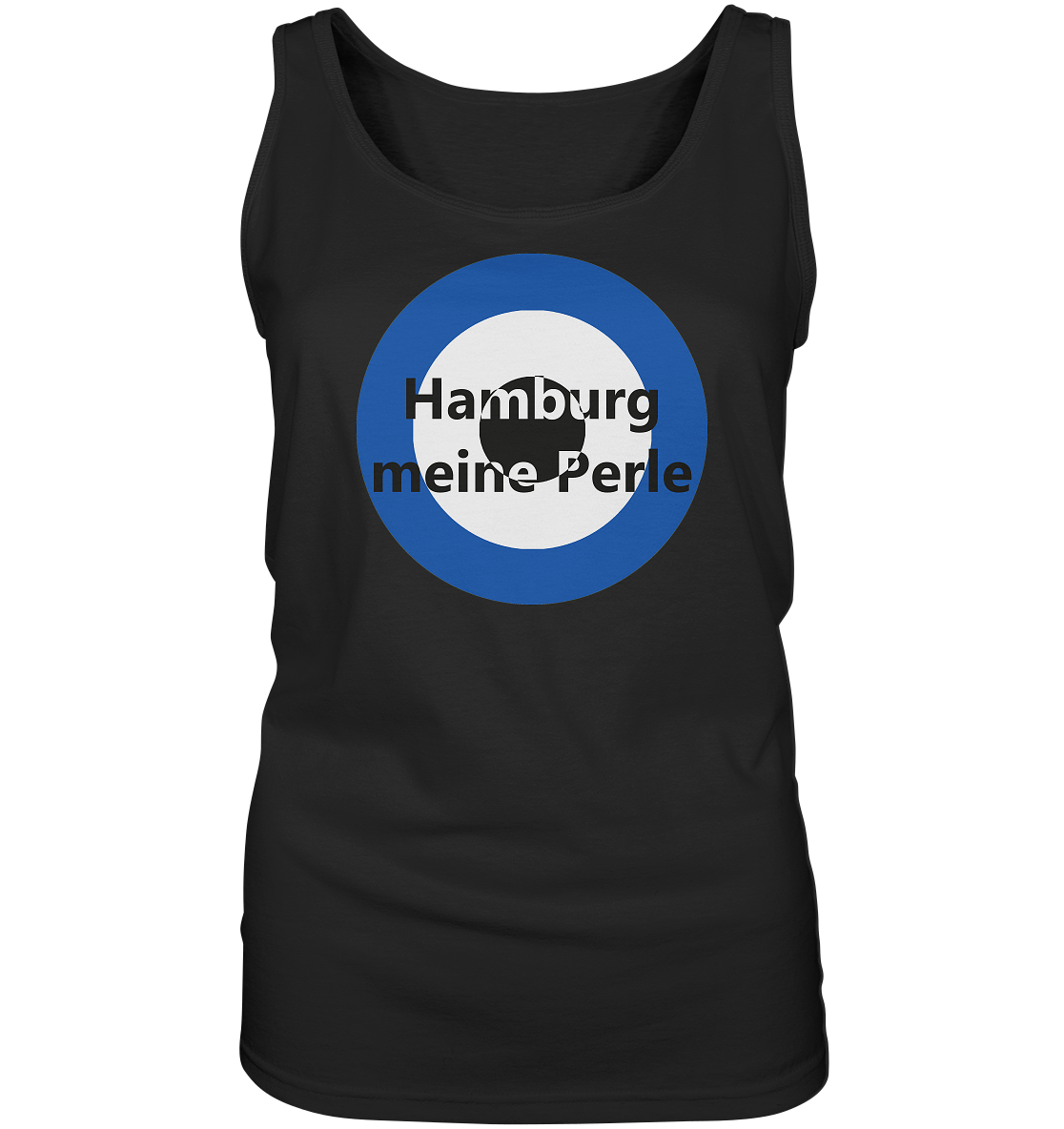 Hamburg Fan-T-Shirt Kokarde groß "Hamburg meine Perle" - Ladies Tank-Top Hamburg Fan-T-Shirt Kokarde groß "Hamburg meine Perle" - Ladies Tank-Top