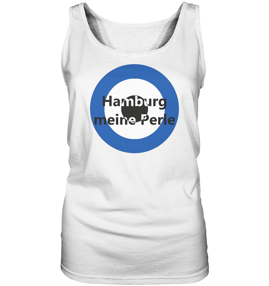 Hamburg Fan-T-Shirt Kokarde groß "Hamburg meine Perle" - Ladies Tank-Top Hamburg Fan-T-Shirt Kokarde groß "Hamburg meine Perle" - Ladies Tank-Top