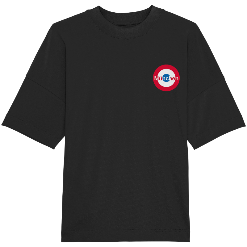 München Fan T-Shirt Kokarde klein "München" - Organic Oversize Shirt