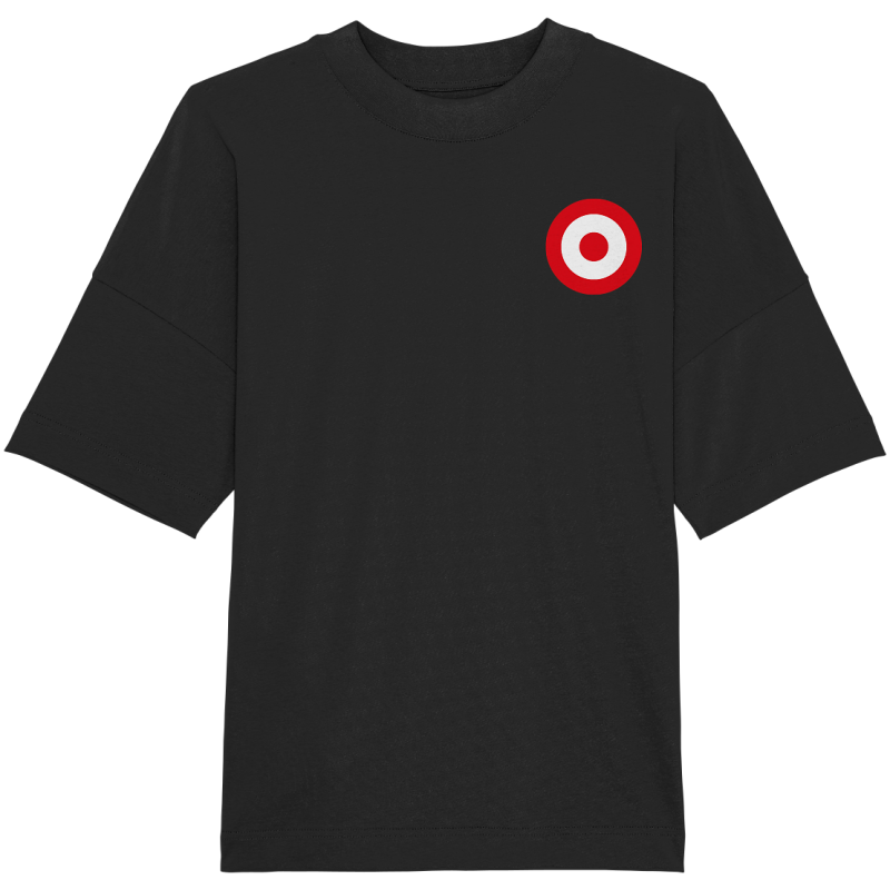 Köln Fan-T-Shirt beidseitiger Druck Kokarde "mir stonn ... " - Organic Oversize Shirt