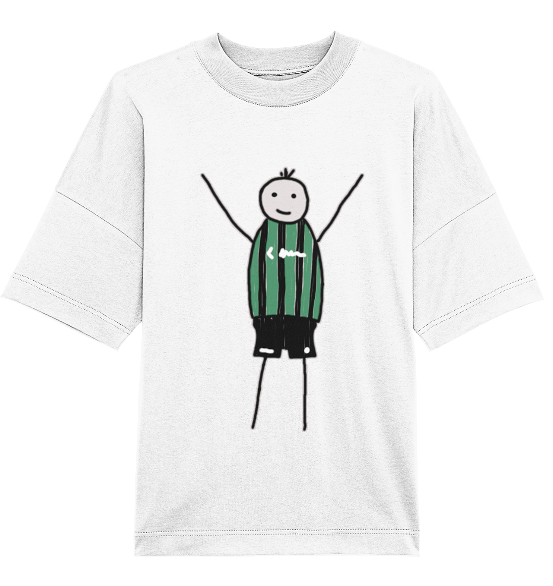Münster Fan T-Shirt Strichmännchen - Organic Oversize Shirt Münster Fan T-Shirt Strichmännchen - Organic Oversize Shirt