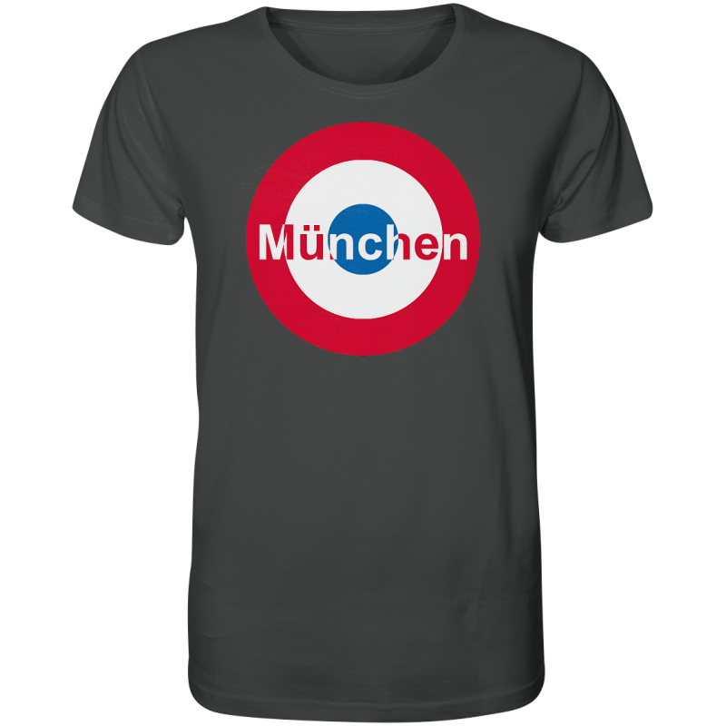 München Fan T-Shirt Kokarde groß "München" - Organic Shirt