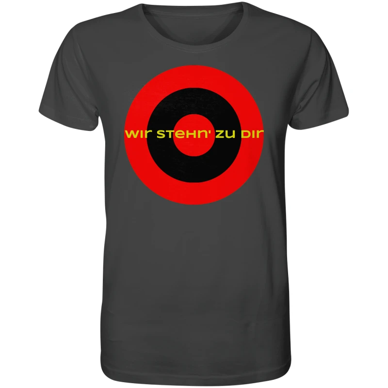 Leverkusen Fan-T-Shirt Kokarde groß "Wir stehn ...." - Organic Shirt