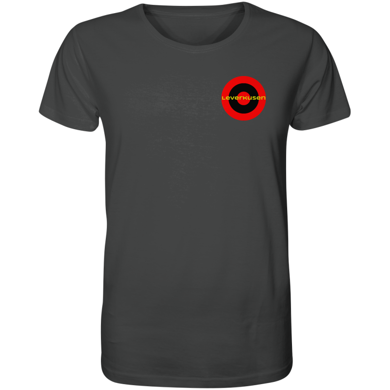 Leverkusen Fan-T-Shirt Kokarde klein "Leverkusen" - Organic Shirt