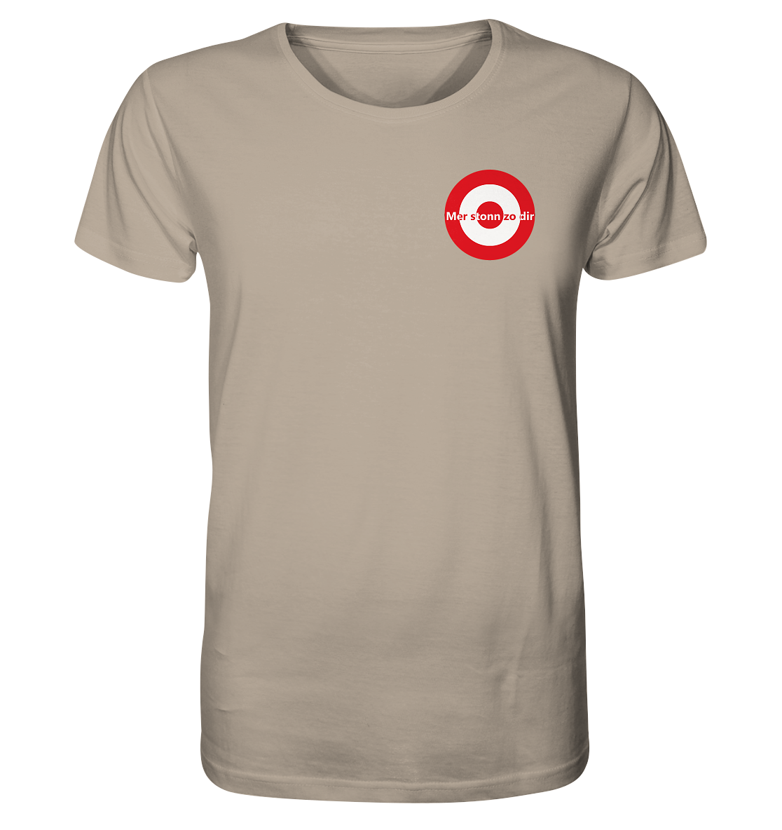 Köln Fan-T-Shirt Kokarde klein "mer stonn zo dir" - Organic Shirt Köln Fan-T-Shirt Kokarde klein "mer stonn zo dir" - Organic Shirt