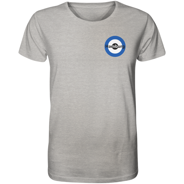 Hamburg Fan-T-Shirt Kokarde klein "Hamburg" - Organic Shirt