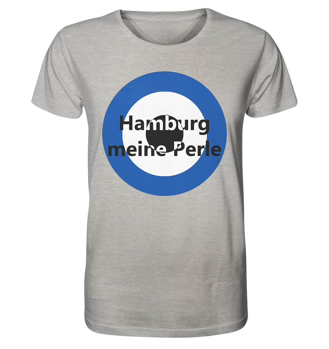 Hamburg Fan-T-Shirt Kokarde groß "Hamburg meine Perle" - Organic Shirt Hamburg Fan-T-Shirt Kokarde groß "Hamburg meine Perle" - Organic Shirt