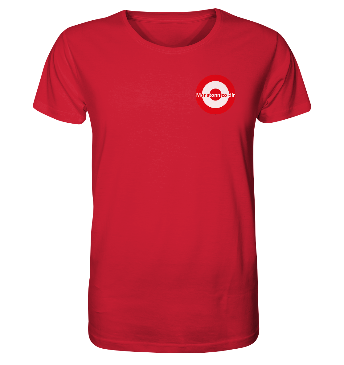 Köln Fan-T-Shirt Kokarde klein "mer stonn zo dir" - Organic Shirt Köln Fan-T-Shirt Kokarde klein "mer stonn zo dir" - Organic Shirt