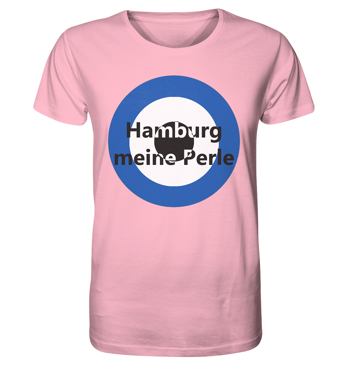 Hamburg Fan-T-Shirt Kokarde groß "Hamburg meine Perle" - Organic Shirt Hamburg Fan-T-Shirt Kokarde groß "Hamburg meine Perle" - Organic Shirt