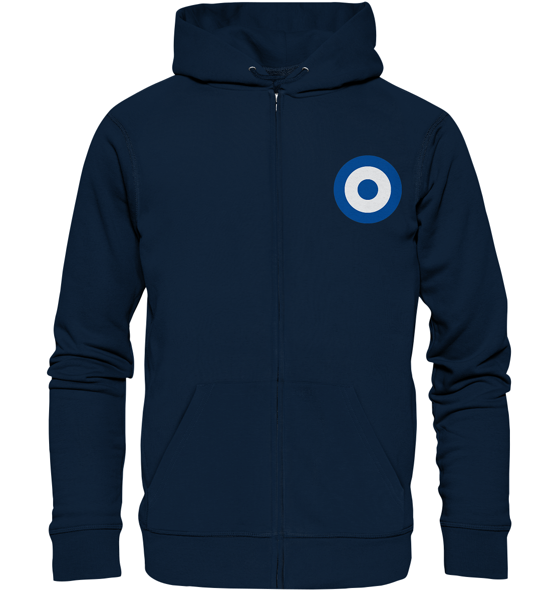 Schalke Fan Zipper Kokarde klein - Organic Zipper Schalke Fan Zipper Kokarde klein - Organic Zipper