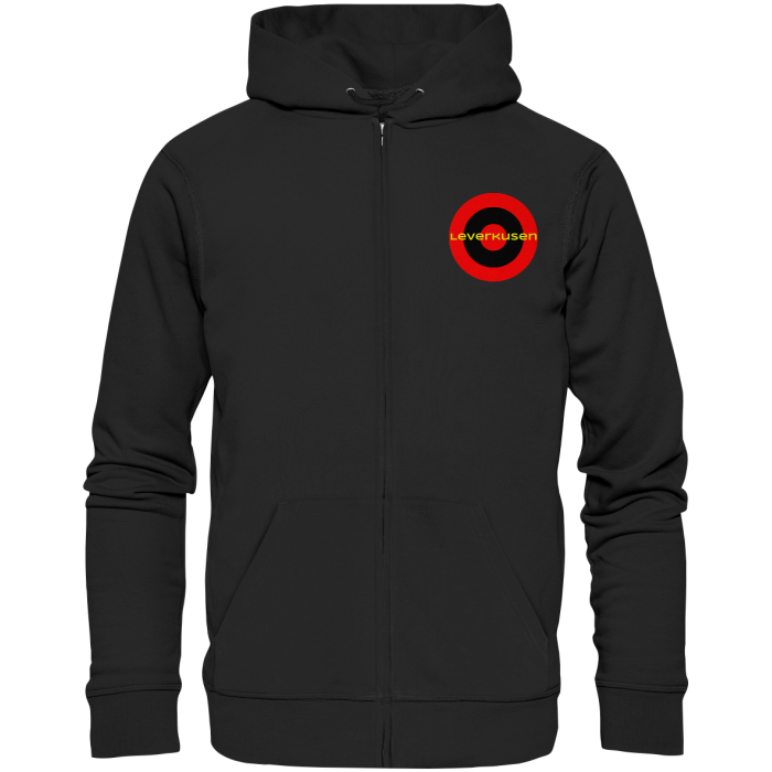 Leverkusen Fan-T-Shirt Kokarde klein "Leverkusen" - Organic Zipper