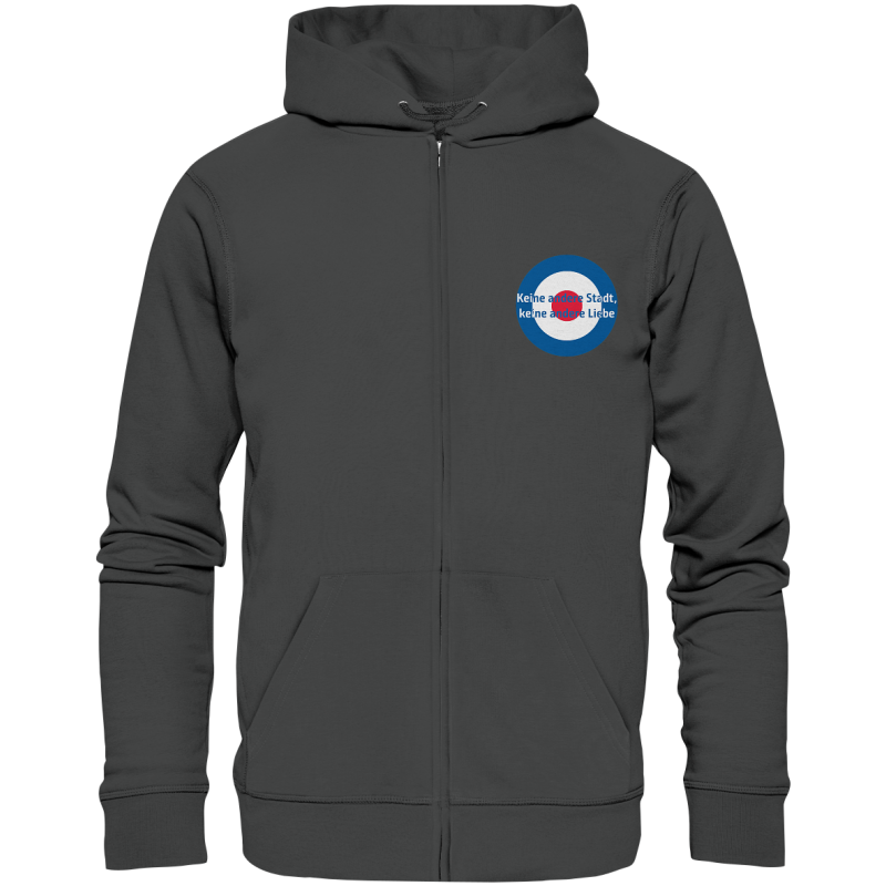 Kiel Fan-Zipper Kokarde klein "Keine andere Stadt ..." - Organic