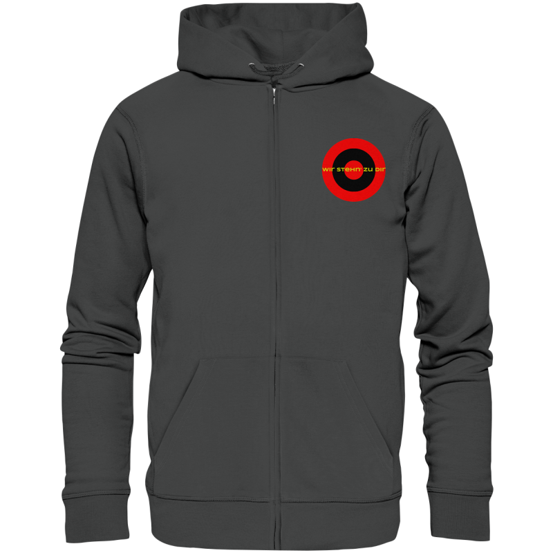Leverkusen Fan-Zipper Kokarde klein "wir stehn ..." - Organic Zipper