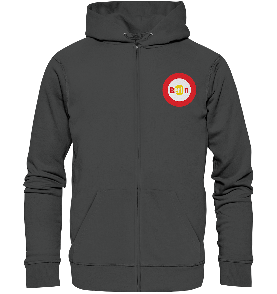 Union Fan-Zipper Kokarde klein "Berlin" - Organic Zipper Union Fan-Zipper Kokarde klein "Berlin" - Organic Zipper