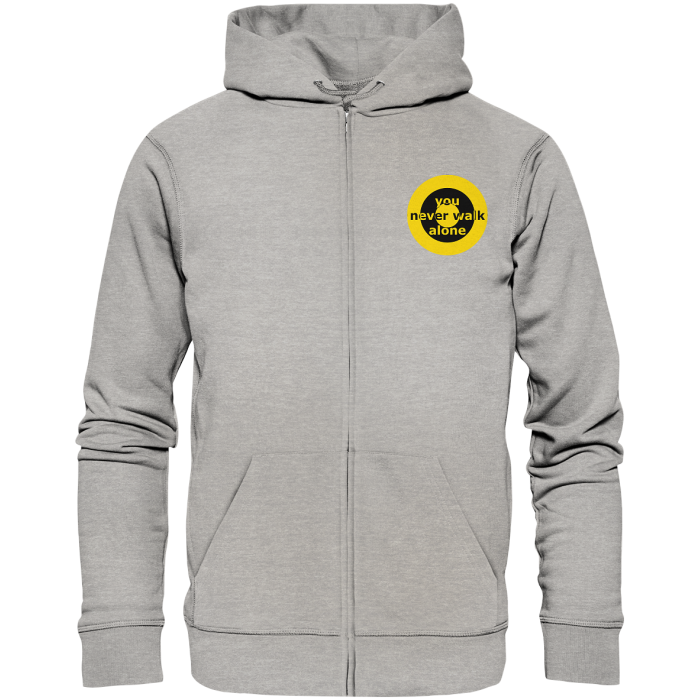 Dortmund Fan-Zipper Kokarde klein "you never walk alone" - Organic Zipper