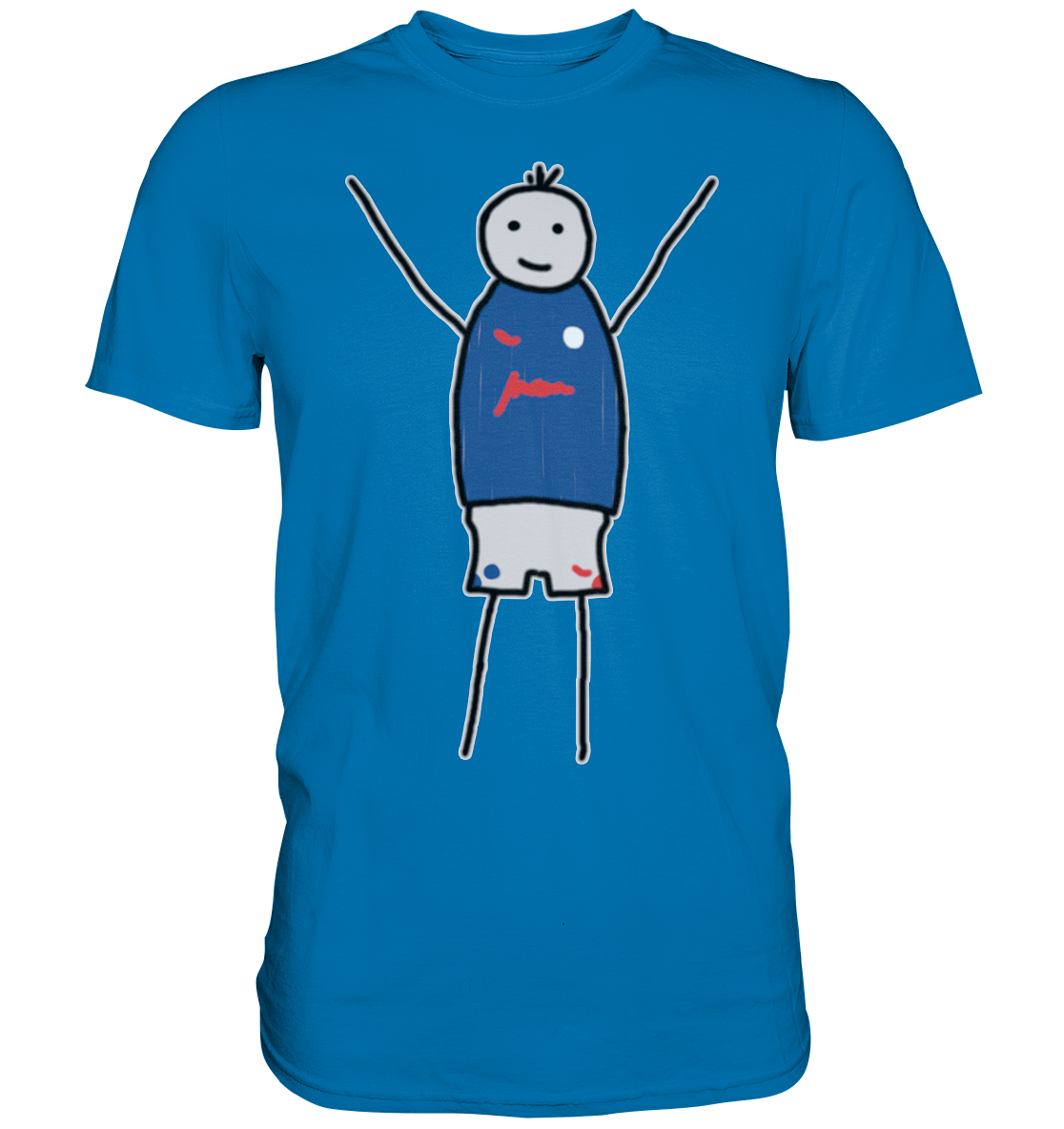 Kiel Fan-T-Shirt Strichmänchen - Premium Shirt Kiel Fan-T-Shirt Strichmänchen - Premium Shirt