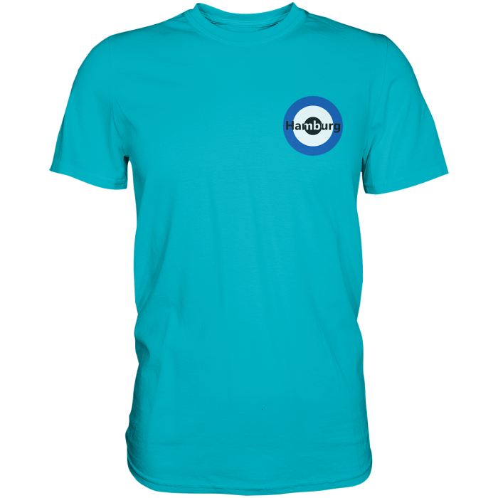 Hamburg Fan-T-Shirt Kokarde klein "Hamburg" - Premium Shirt