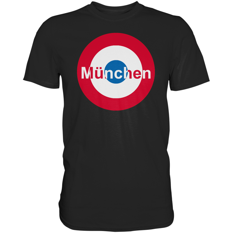 München Fan T-Shirt Kokarde groß "München" - Premium Shirt
