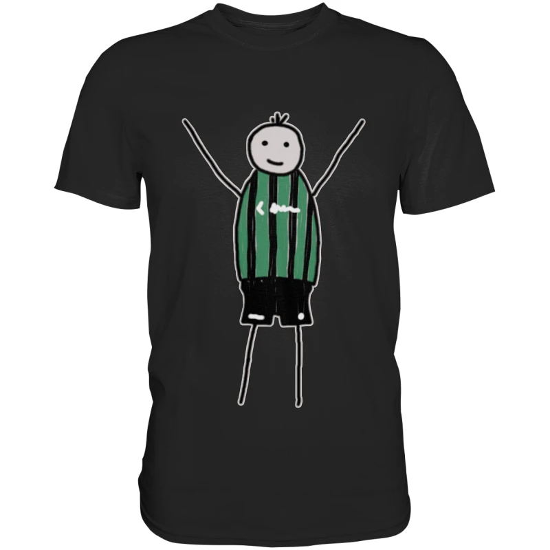 Münster Fan T-Shirt Strichmännchen - Premium Shirt