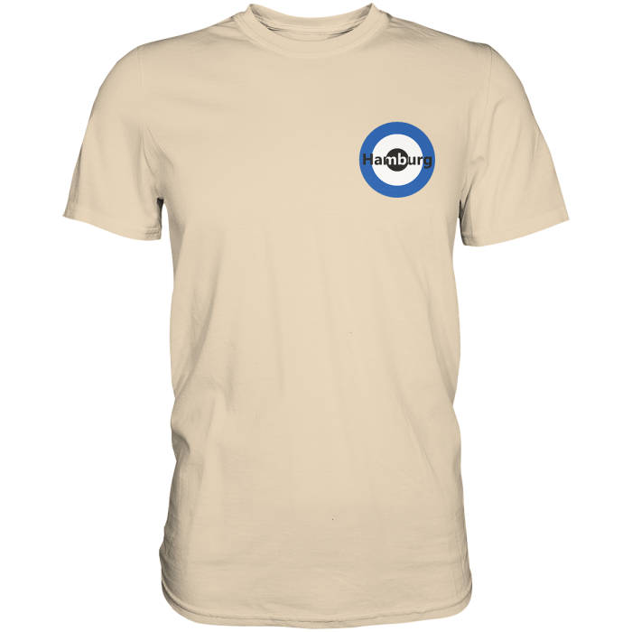 Hamburg Fan-T-Shirt Kokarde klein "Hamburg" - Premium Shirt