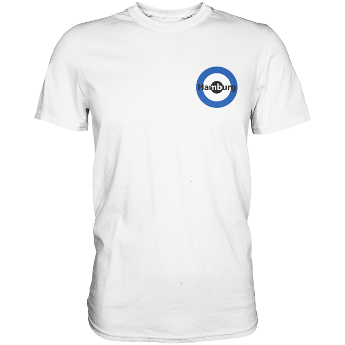 Hamburg Fan-T-Shirt Kokarde klein "Hamburg" - Premium Shirt