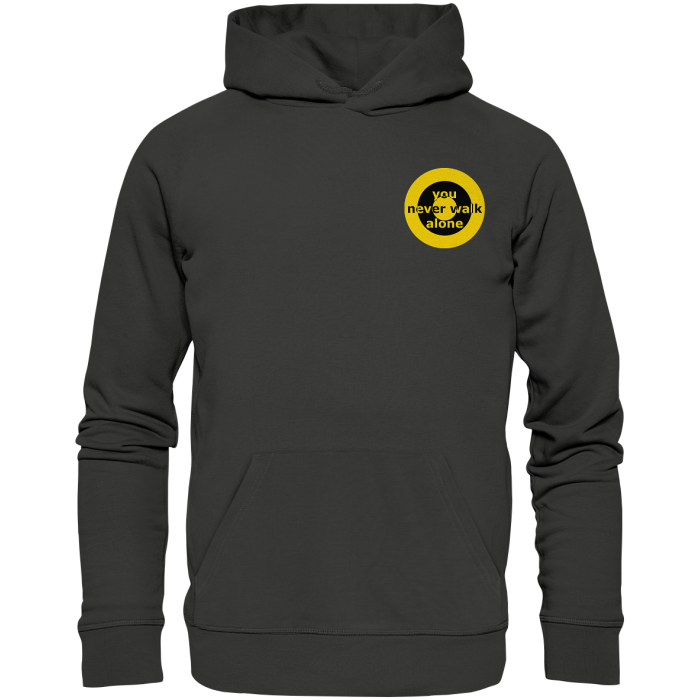 Dortmund Fan-Hoodie Kokarde klein "you never walk alone" - Premium Unisex Hoodie