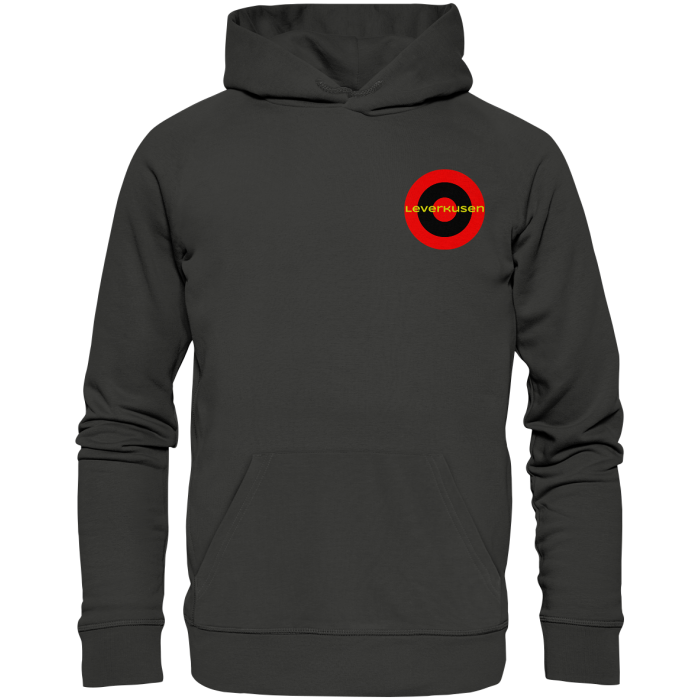 Leverkusen Fan-T-Shirt Kokarde klein "Leverkusen" - Premium Unisex Hoodie