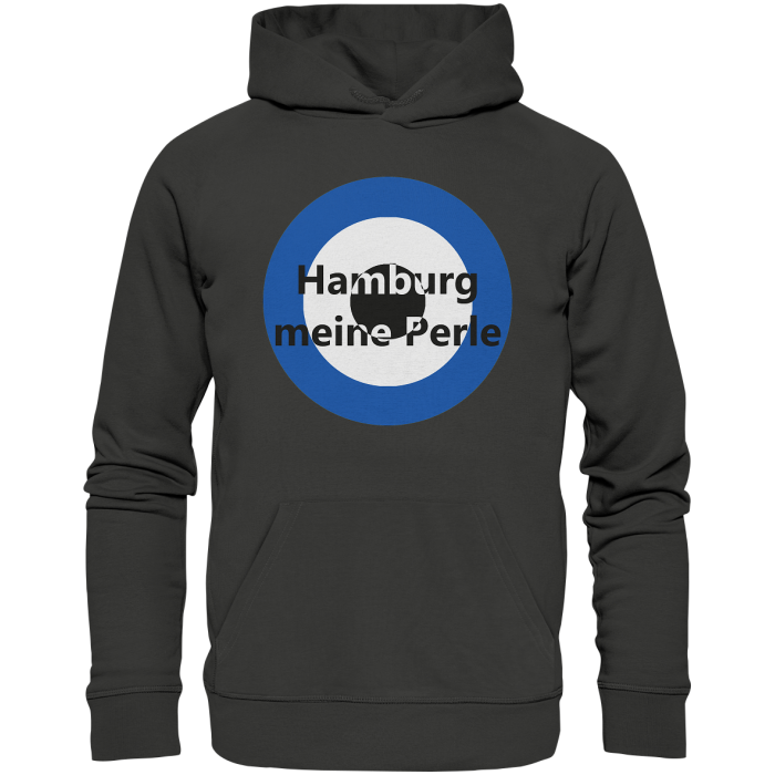 Hamburg Fan-T-Shirt Kokarde groß "Hamburg meine Perle" - Premium Unisex Hoodie